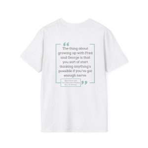Unisex Softstyle T-Shirt, Literary Quote Tee, Book Lover Gift, Casual Outfit, Reading Shirt, Gift for Bookworms, Harry Potter Quote
