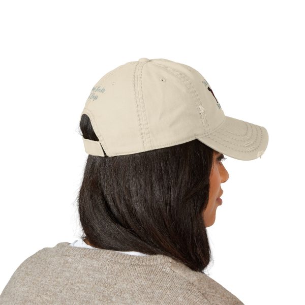 Distressed Dog Lover's Hat, Embroidered Cap for Pet Enthusiasts, Distressed Readers Hat, Gifts for Book lovers - Image 4