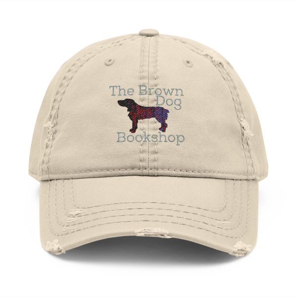 Distressed Dog Lover's Hat, Embroidered Cap for Pet Enthusiasts, Distressed Readers Hat, Gifts for Book lovers
