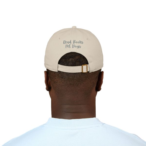 Organic Embroidered Baseball Cap for Dog Lovers, Stylish Hat for Book Lovers, Eco-Friendly Gift, Cute Pet Accessory, Dog Themed Apparel - Image 4
