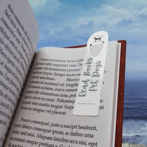 Dog Lover's Bookmark, Read Books Pet Dogs Marker, Cute Dog Gift, Bookish Gift, Literary Dog Accessory, Reading Gift for Pet Owners