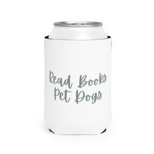 Book Lover's Can Cooler Sleeve | Dog Mom Gift | Summer BBQ Accessory | Novelty Beverage Insulator | Fun Dog-Themed Party Favor
