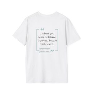 Unisex Softstyle T-Shirt, Literary Quote Tee, Book Lover Gift, Casual Outfit, Reading Shirt, Gift for Bookworms, The Summer Skies