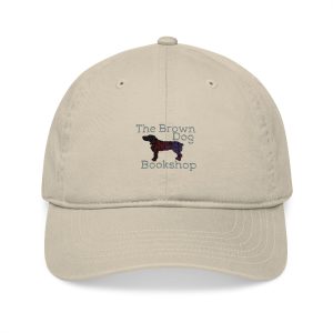 Organic Embroidered Baseball Cap for Dog Lovers, Stylish Hat for Book Lovers, Eco-Friendly Gift, Cute Pet Accessory, Dog Themed Apparel